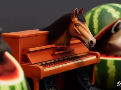 Italian Brainrot Pack VOL4 Low-poly 3D model