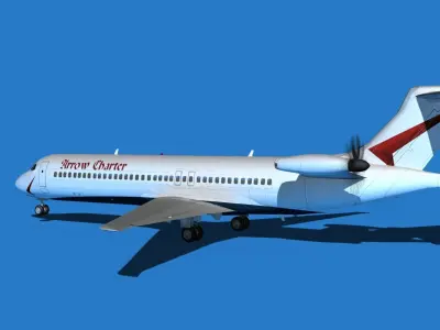 Boeing 7X7-1 Jet Fan V109 3D model