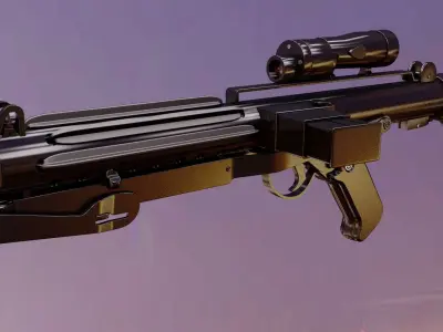 E11 Imperial stormtrooper blaster 3D model