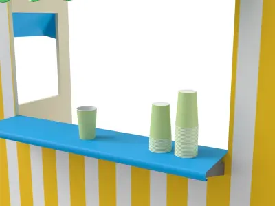 Lemonade Booth 3D Model