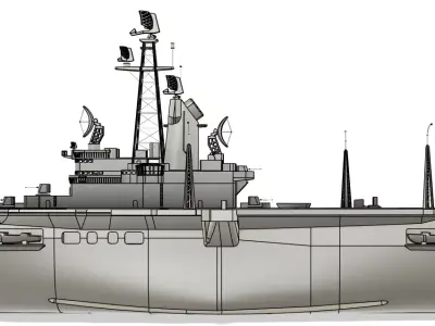 HNLMS Karel Doorman - ARA 25 de Mayo 1-96 RC Model 3D print model