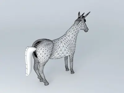 Fairytale unicorn 3D model