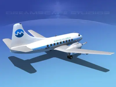 Martin 404 Marco Island Airways 3D model