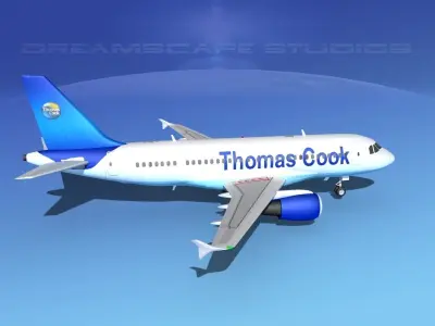 Airbus A319 Thomas Cook 3D model