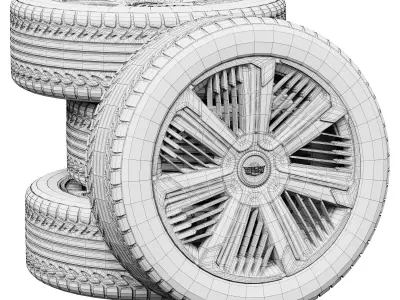 Cadillac wheels 3D model