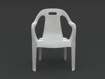 Plastic chair Free 3D model