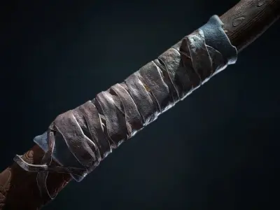 God Of War 4 Leviathan s Axe Low-poly 3D model