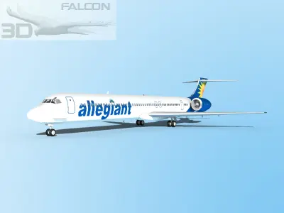 Falcon3D MD-80 Allegiant 3D model