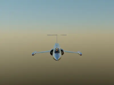 F-104 Starfighter Low-poly 3D model