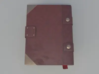 CookBook leather book 3D model
