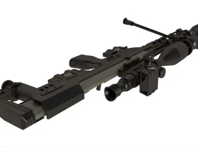 Sniper Rifle DSR-50 3D model