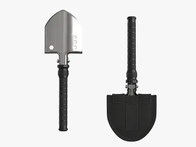 Multifunctional Shovel Low-poly 3D model