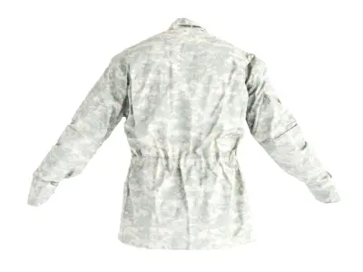 Military jacket of Army Combat Uniform 18 Low-poly 3D model