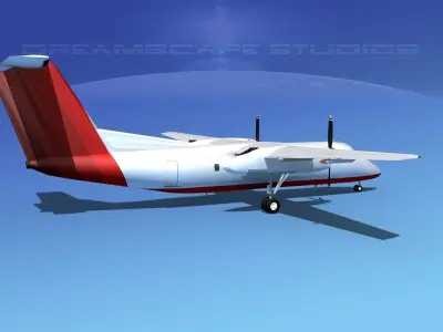 Dehaviland DHC-8 100 Corporate 3 3D model