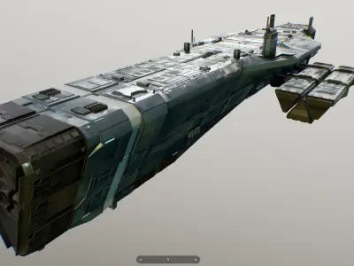 spaceship b04 3D model