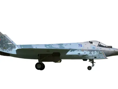 Sukhoi checkmate T-75 LTS 3D model