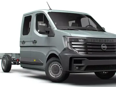Nissan Interstar CrewCab L3 Chassis 2024 3D model