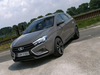 2023 LADA Vesta SW Cross 3D model