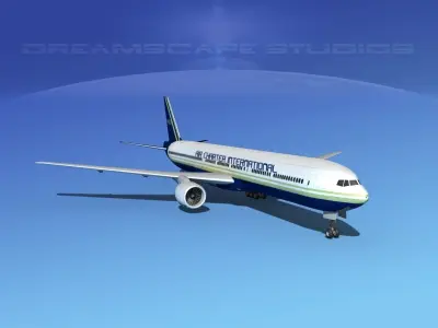 Boeing 777-300 Air Charter Intl 3D model