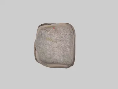 Stone Bench Low-poly 3D model buy