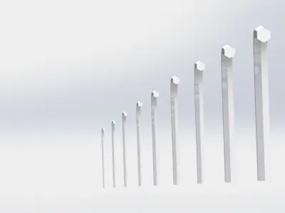 Allen Key Set Free 3D model