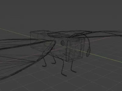 Butterfly monarch 3D model