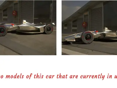 INDYCAR with driver Free low-poly 3D model