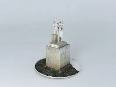 STATUE FISHERMAN'S FAREWELL - SANTA POLA Free 3D model