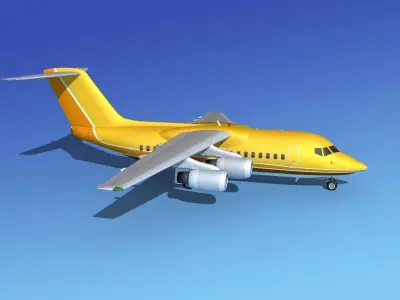 BAe 146-100 BAe Aircraft 3D model