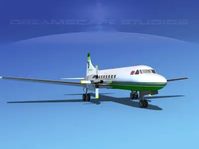 Convair CV-580 Air Atlantic 3D model