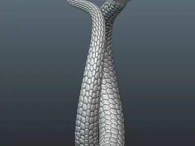Snake Ring 3D print model