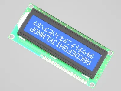 Liquid Crystal Display Screen Component 3D model