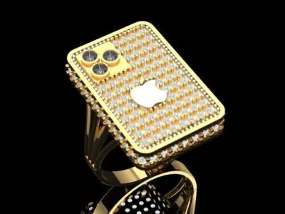 iphone Ring 3D print model