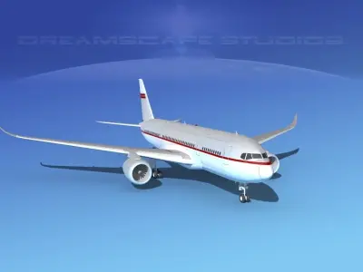 Airbus A350-800 Corporate 2 3D model