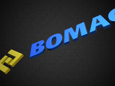 bomag logo 3D model