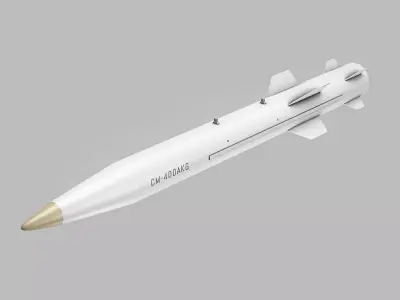 CM-400AKG ANTI-SHIP MISSILE Low-poly 3D model