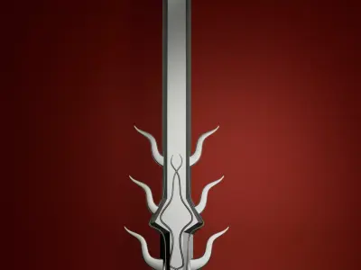 Fantasy Sword 3D model 10