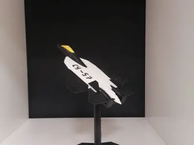 Russian fighter aircraft Sukhoi Su-57 Free 3D print model