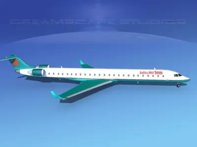 Bombardier CRJ1000 America West 3D model