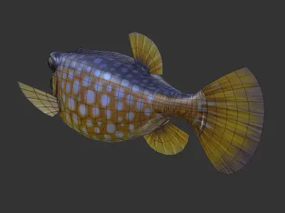 Bo Hom  Low-poly 3D model