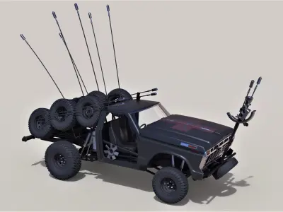 Tyre Medic from movie Mad Max Fury road 3D model