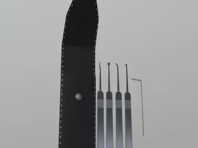 Lock Pick Low-poly 3D model