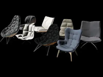 Furniture chairs  3D print model