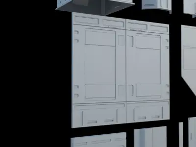 Sci-Fi Panel SET 2 3D model