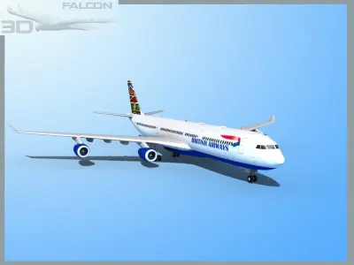 Falcon3D A340-600 British Airways 3D model