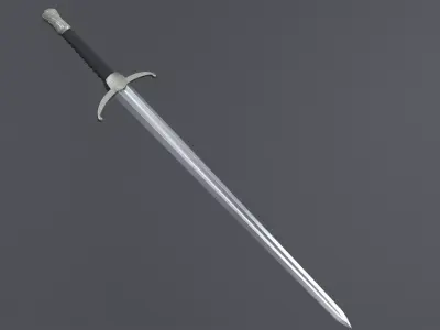 High Poly Sword Model 3D model