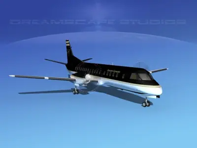 SAAB 2000 Executive Connection 3D model