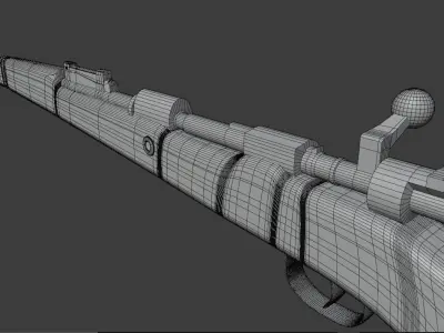 Kar-98 pubg Free low-poly 3D model