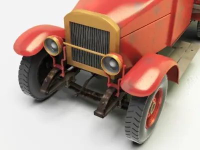 Soviet AMO F-15 Truck Free 3D model