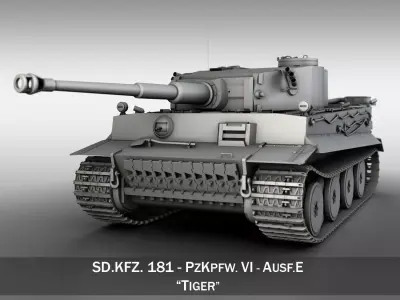 Panzer VI - Tiger - Early Production 3D model